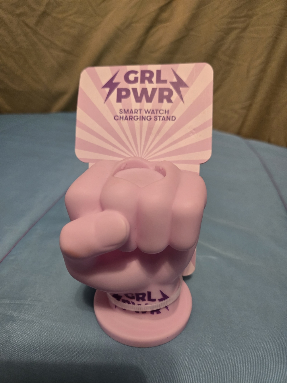 Girl Power Smart Watch Charging Stand Purple For Apple See Pics New